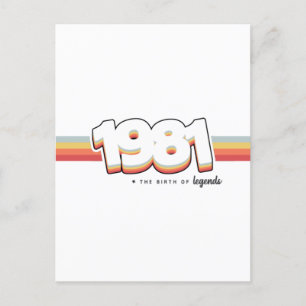 Cartão Postal 1981 O nascimento das lendas