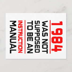 Cartão Postal 1984 não deveria ser um manual de instruções