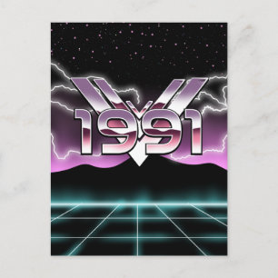 Cartão Postal 1991 Tech noir