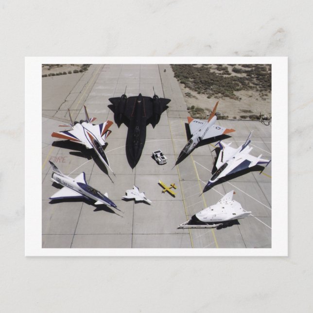 Cartão Postal 1997: Frota de Aeronaves de Investigação de Dryden (Frente)