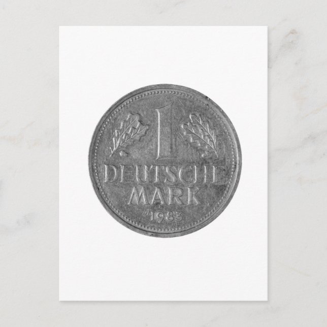 Cartão Postal 1 deutsche mark , Alemanha (Frente)