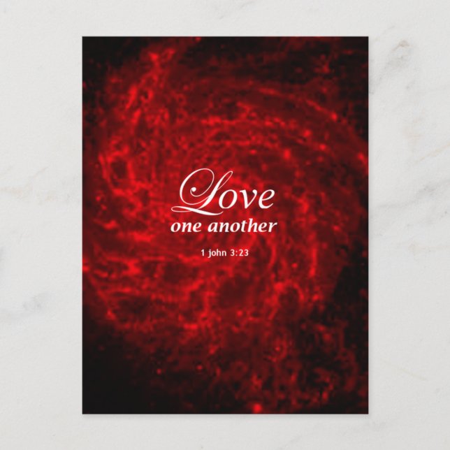 Cartão Postal 1 John 3:23 (Frente)