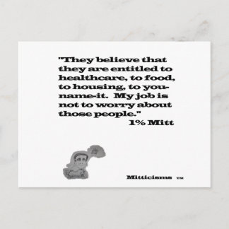 Cartão Postal 1% Mitt