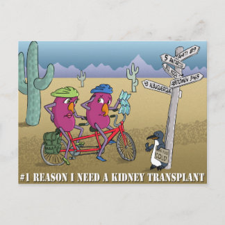 Cartão Postal # 1 razão eu preciso uma transplantação do rim