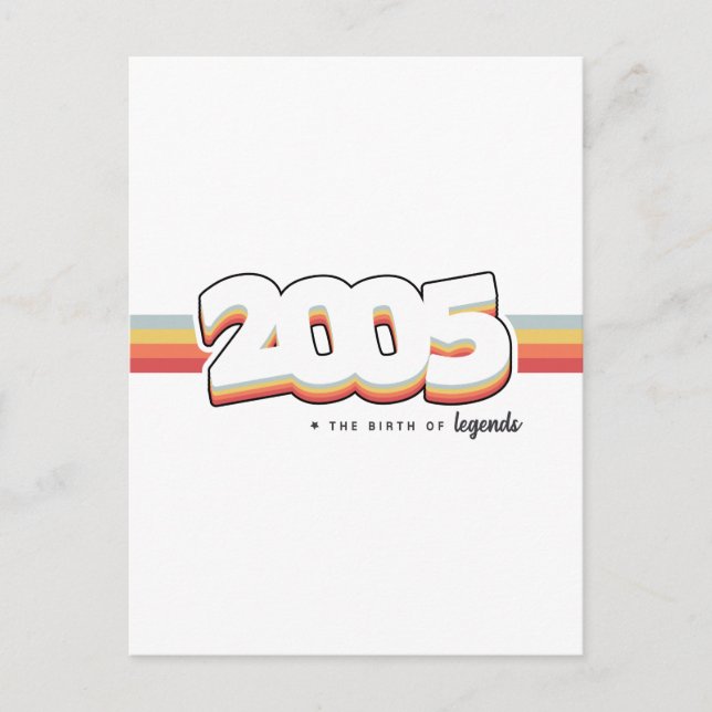 Cartão Postal 2005 O nascimento das lendas (Frente)