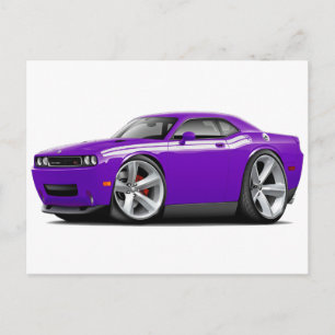 Cartão Postal 2009-11 Carro RT RT Purple-White Challenger