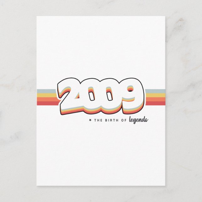 Cartão Postal 2009 O nascimento das lendas (Frente)