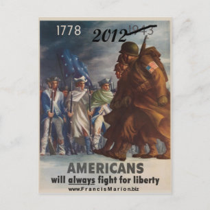 Cartão Postal 2012 Luta pela Liberdade
