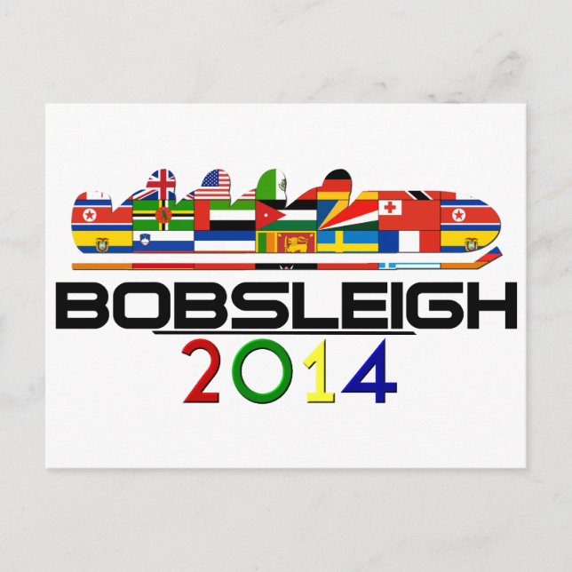 Cartão Postal 2014: Bobsled (Frente)