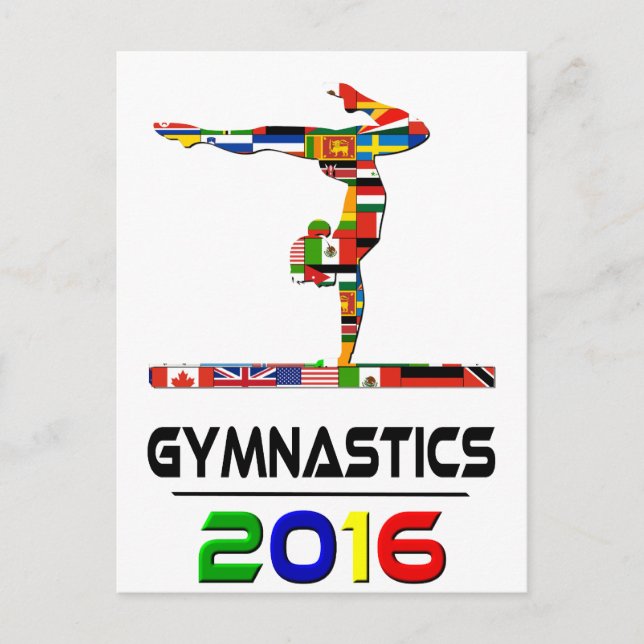 Cartão Postal 2016: ginástica (Frente)