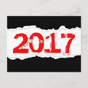 Cartão Postal 2017 (papel rasgado)