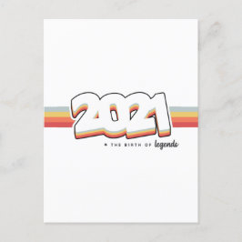 Cartão Postal 2021 O nascimento das lendas