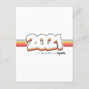 Cartão Postal 2021 O nascimento de lendas