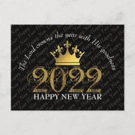 Cartão Postal 2022 ANO DAS COROAS DO SENHOR Feliz Ano Novo Crist