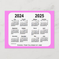 2024-2025: Violet Mini School Calendar