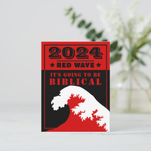 Cartão Postal 2024 ONDA VERMELHA Será BIBLICAL