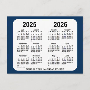 Cartão Postal 2025-2026 Caixa de Polícia Calendário Azul da Esco