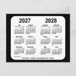 Cartão Postal 2027-2028 Calendário das Escolas Negra e Branca de