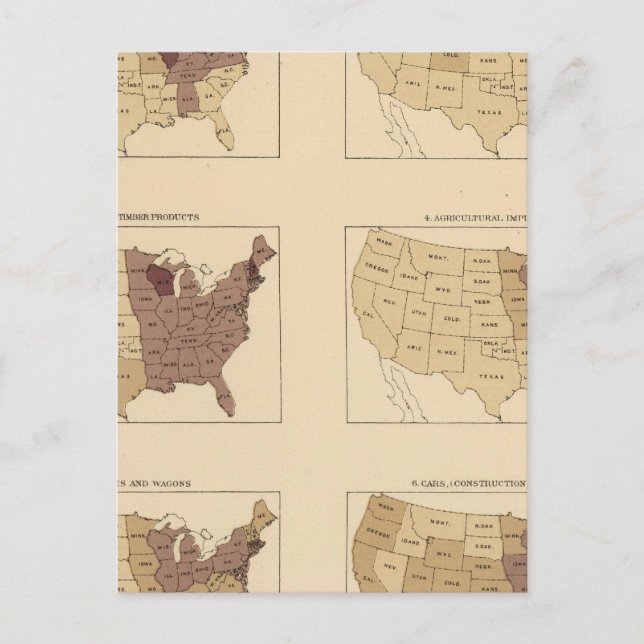 Cartão Postal 207 Manufaturas/milha quadrada (Frente)