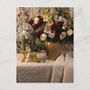 Cartão Postal 2162 Angel Vase Floral