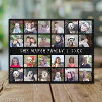 24 Colagem de Fotos com Nome da Família Data - pre