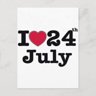 Cartão Postal 24 de julho, meu aniversário