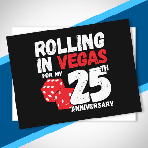 Cartão Postal 25º Aniversário Casados 25 Anos Viagem Las Vegas