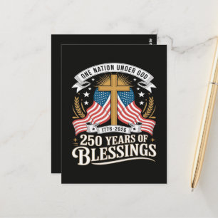Cartão Postal 250º Aniversário EUA 250 Americano