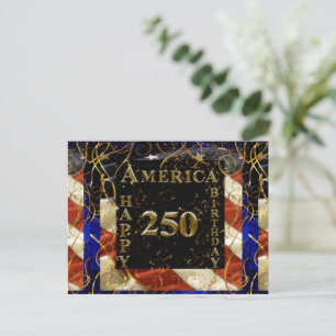 Cartão Postal 250º Feliz Aniversário América!