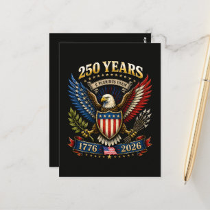Cartão Postal 250 Anos América 1776 2026 250º Aniversário