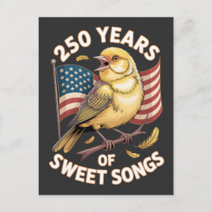 Cartão Postal 250 Anos de Doce Canção Arte do Canário