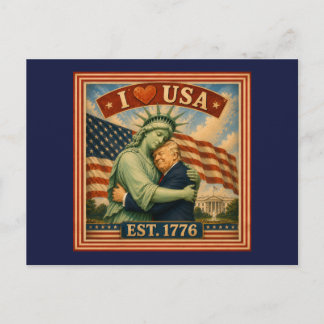 Cartão Postal 250 Anos Orgulho Americano Amor EUA