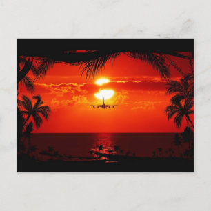 CARTÃO POSTAL 251 VACAÇÃO TROPICAL VOOS DE AVIÃO DE VOO LARAN