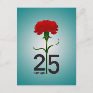 Cartão Postal 25 de abril, a Revolução dos Cravos, Portugal