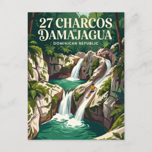 Cartão Postal 27 Charcos de Damajagua República Dominicana