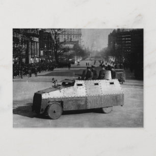 Cartão Postal 27 de março de 1917: Esquadrão dos veículos blinda