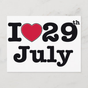 Cartão Postal 29 de julho meu dia de aniversário