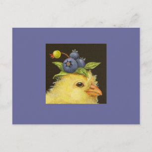 cartão postal 2 com peep e mirtilos