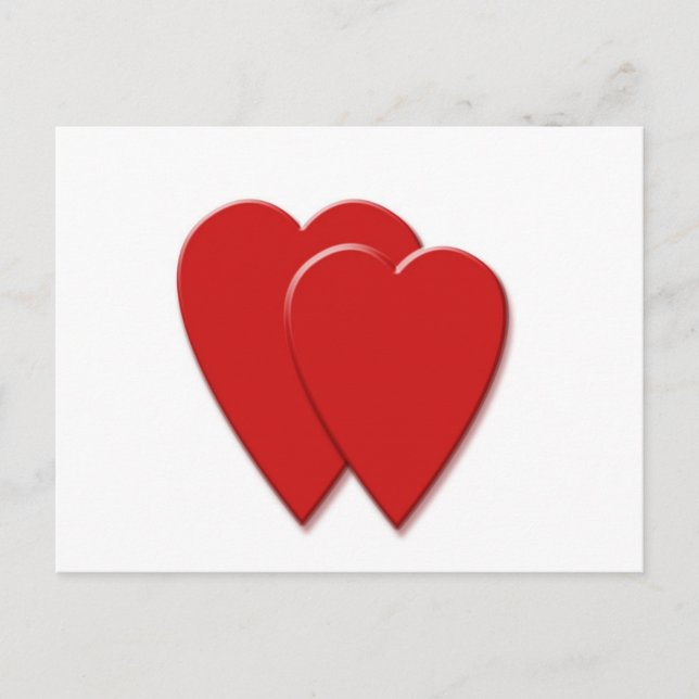 Cartão Postal 2 corações (Frente)