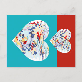 CARTÃO POSTAL 2 CORAÇÕES DE MELHORIA