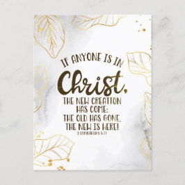 Cartão Postal 2 Corintianos 5:17 Se alguém estiver no Cristo