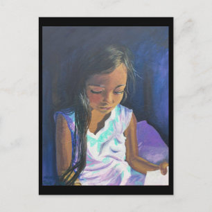 Cartão postal 2 de setembro: Rapariga Lendo BRENN