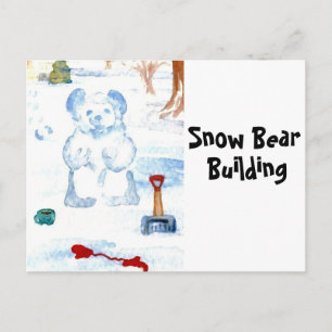 Cartão postal 2 do Designer de "Urso de Neve"