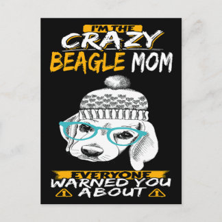 Cartão Postal 2 Eu sou a louca Beagle Mãe