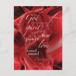 Cartão Postal 2 Timothy 1:7