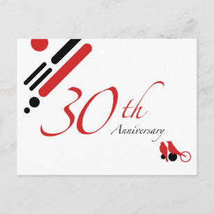 Cartão Postal 30º Aniversário (mod birds)