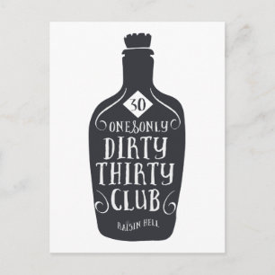 Cartão Postal 30 Aniversário 30 Anos Suja 30