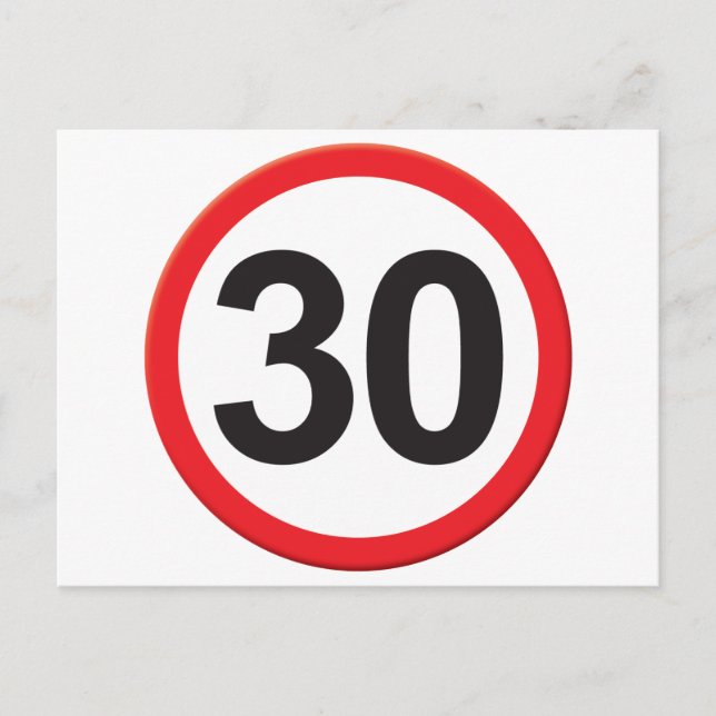 Cartão Postal 30 anos (Frente)