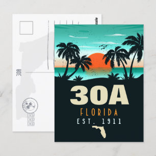 Cartão Postal 30a Rota Flórida Retroativa Souvenirs 60s