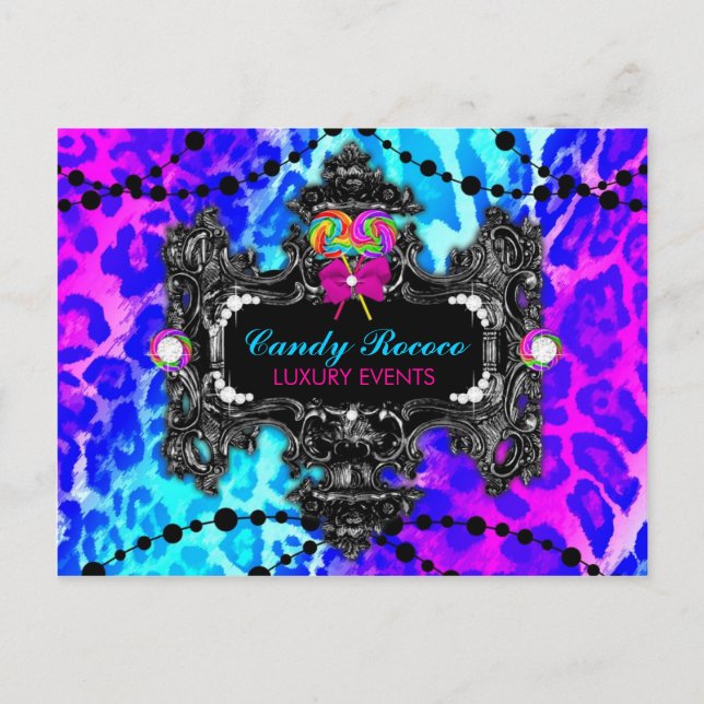 Cartão Postal 311 Candy Wonderland Leopard (Frente)